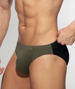 Briefs<Addicted Bicolor Swim Brief