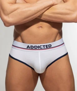 Briefs<Addicted Cotton Curved Brief White