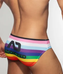 Briefs<Addicted Inclusive Swim Brief Rainbow
