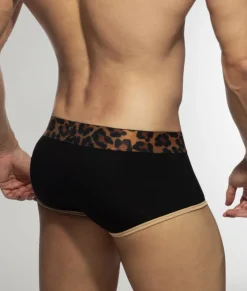Trunks<Addicted Leopard Trunk Black