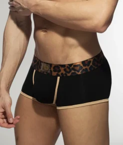 Trunks<Addicted Leopard Trunk Black