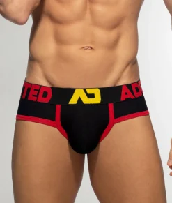 Briefs<Addicted Tricolor Pique Brief Black