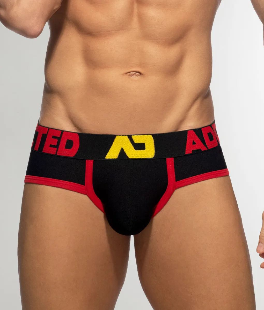 Briefs<Addicted Tricolor Pique Brief Black