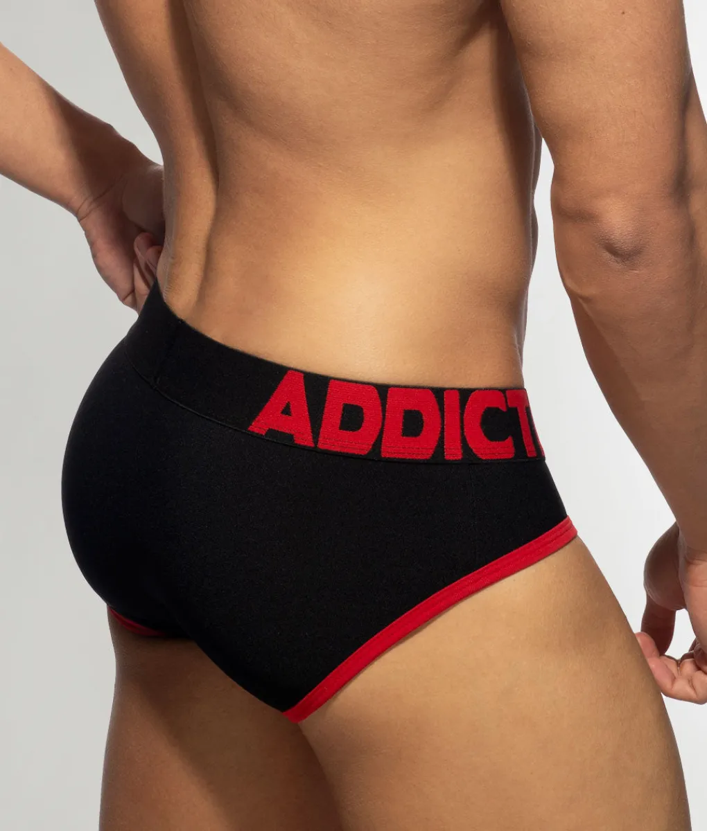 Briefs<Addicted Tricolor Pique Brief Black