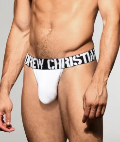 Thongs<Andrew Christian Almost Naked Power Rib Thong White