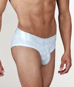 Briefs<Club Seven Limited Edition Snowflake LUXE Brief White Snowflake