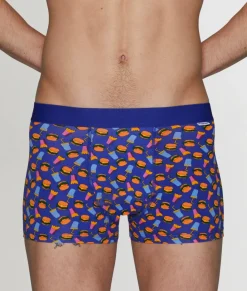 Trunks<Happy Socks Hamburger Trunk Blue Hamburger