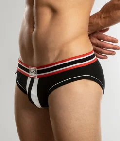 Briefs<Jack Adams Relay Stripe Brief Black/White