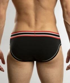 Briefs<Jack Adams Relay Stripe Brief Black/White