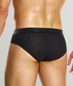 Briefs<Modus Vivendi Purled Classic Brief Black