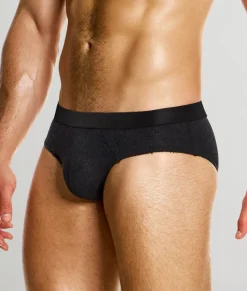 Briefs<Modus Vivendi Purled Classic Brief Black