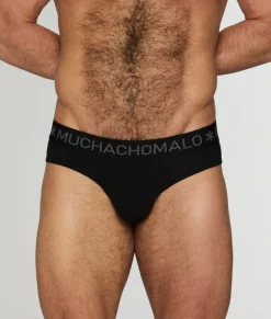 Briefs<Muchachomalo Solid Brief Midnight Black