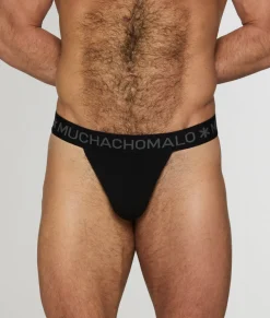 Thongs<Muchachomalo Solid Thong Midnight Black