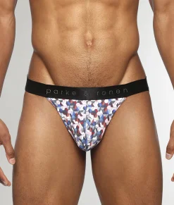 Jockstraps<Parke u0026 Ronen Parke & Ronen Honey Comb Printed Jockstrap