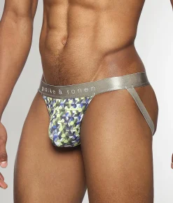 Jockstraps<Parke u0026 Ronen Parke & Ronen Honey Comb Printed Jockstrap