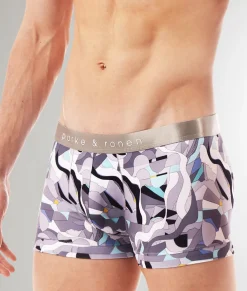 Trunks<Parke u0026 Ronen Parke & Ronen Printed Low-Rise Trunk