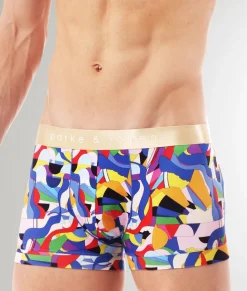 Trunks<Parke u0026 Ronen Parke & Ronen Printed Low-Rise Trunk