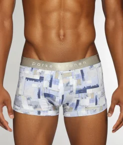 Trunks<Parke u0026 Ronen Parke & Ronen Printed Low-Rise Trunk