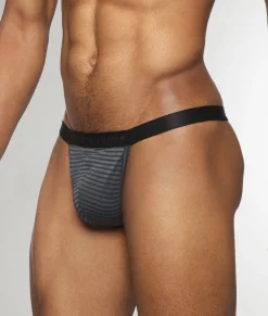 Thongs<Parke u0026 Ronen Parke & Ronen Vault Stripe Thong