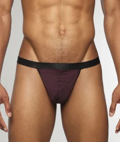 Thongs<Parke u0026 Ronen Parke & Ronen Vault Stripe Thong