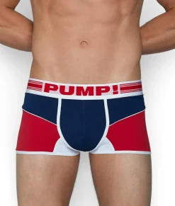 Trunks<PUMP! Academy Free-Fit Trunk Red/White/Navy