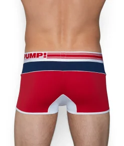 Trunks<PUMP! Academy Free-Fit Trunk Red/White/Navy