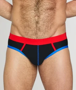 Briefs<PUMP! Curium Brief Black/Red/Blue