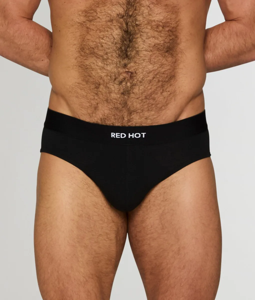 Briefs<Red Hot Core Mono Tone Hip Brief Black