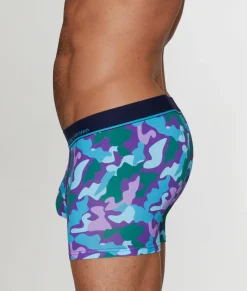 Trunks<Unsimply Stitched Camo Trunk Blue Purple