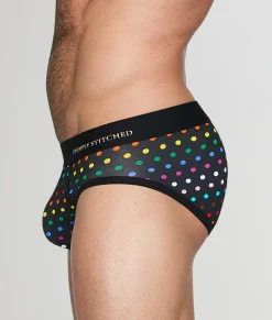 Briefs<Unsimply Stitched Pride Polka Dot Brief