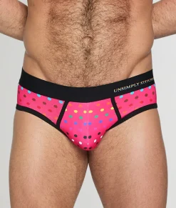 Briefs<Unsimply Stitched Pride Polka Dot Brief