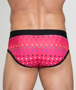 Briefs<Unsimply Stitched Pride Polka Dot Brief