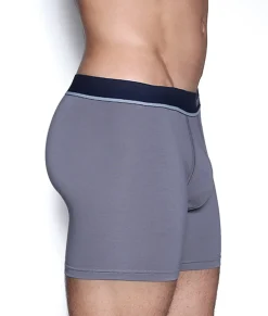 Boxer Briefs<Unsimply Stitched Solid Grey Boxer Brief