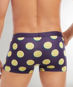 Trunks<2(X)IST Sliq Trunk Lemons Purple Plumeria